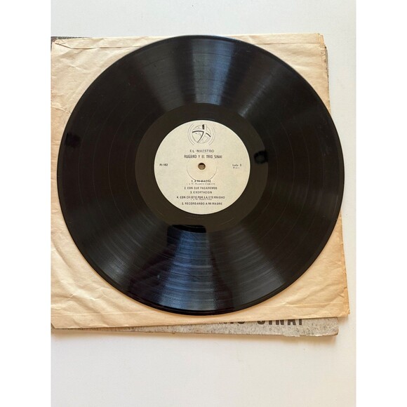 Rugiero Y El Trio Sinai El (Mi) Maestro 1977 LP RI 102 Cleaned G+ - Picture 8 of 8